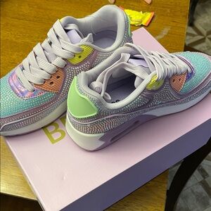 Colorful Rhinestone Sneakers